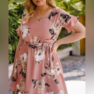 Floral Pink Dress